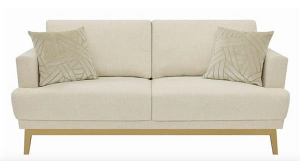 MARGOT SOFA-GOLD LEGS-GENTLY USED STAGING FURNITURE